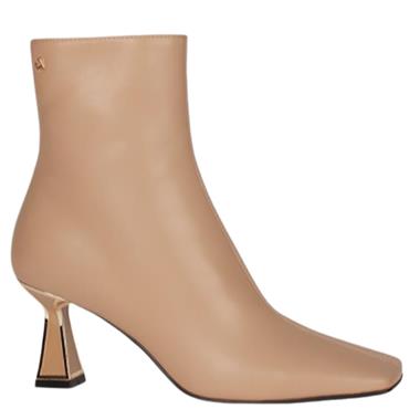 UNA HEALY WOMENS ZIP ANKLE BOOT - NUDE